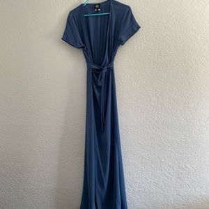 Bobeau Chiffon Wrap Dress